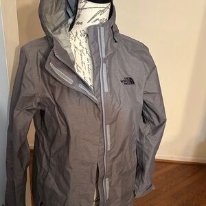 The North Face Women's Dark Gray Rain Jacket